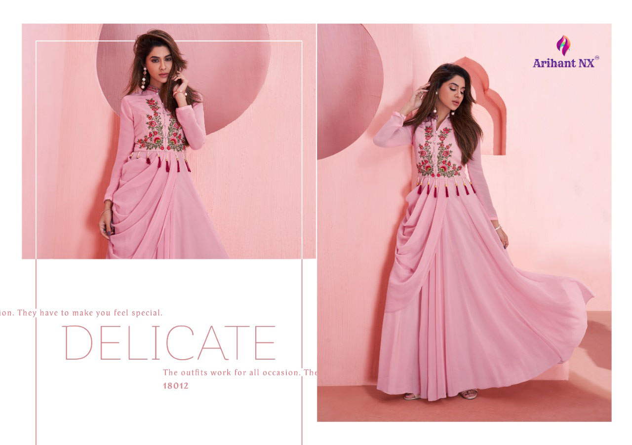Sui Dhaga Vol-2 Arihant Nx Semi Georgerre Long Kurta Sui Dhaga Vol-2 Arihant Nx Semi Georgerre Long Kurta